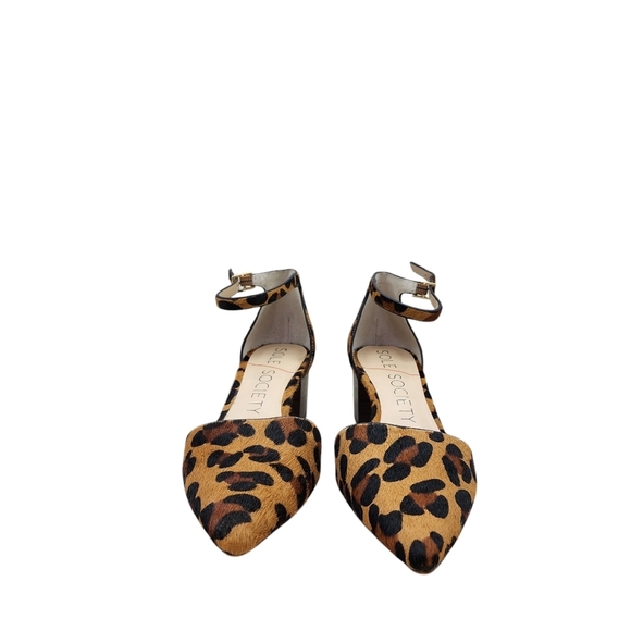 Sole Society Women's Katarina Block Heel Pointed Toe Dress Pump - 8 - Picture 2 of 8